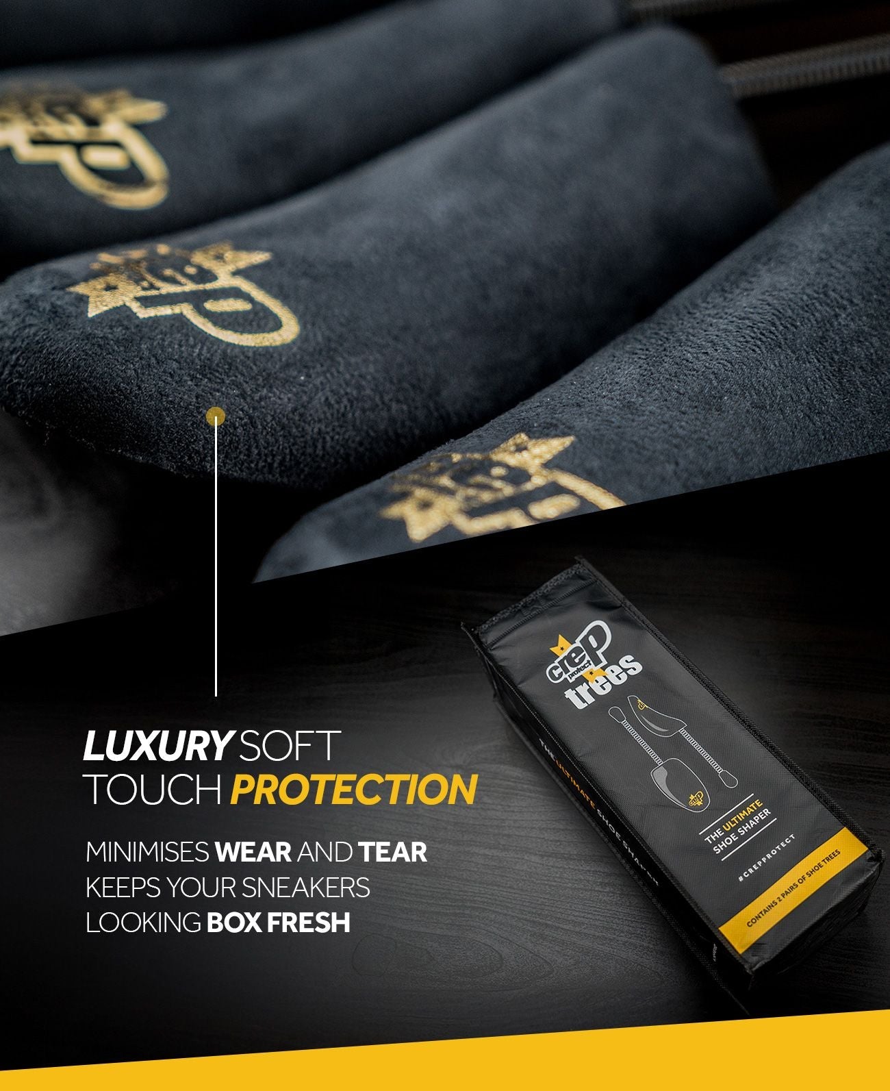 Crep Protect Store & Display Trees Schuhspanner Samt 1 Paar