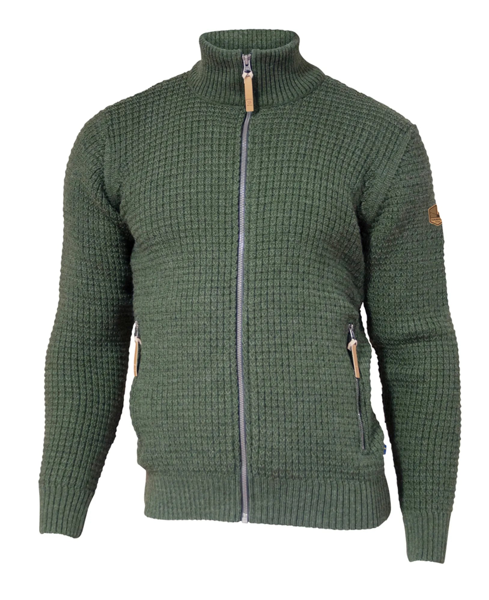 Ivanhoe Moritz Full Zip Wollpullover Loden Green Herren