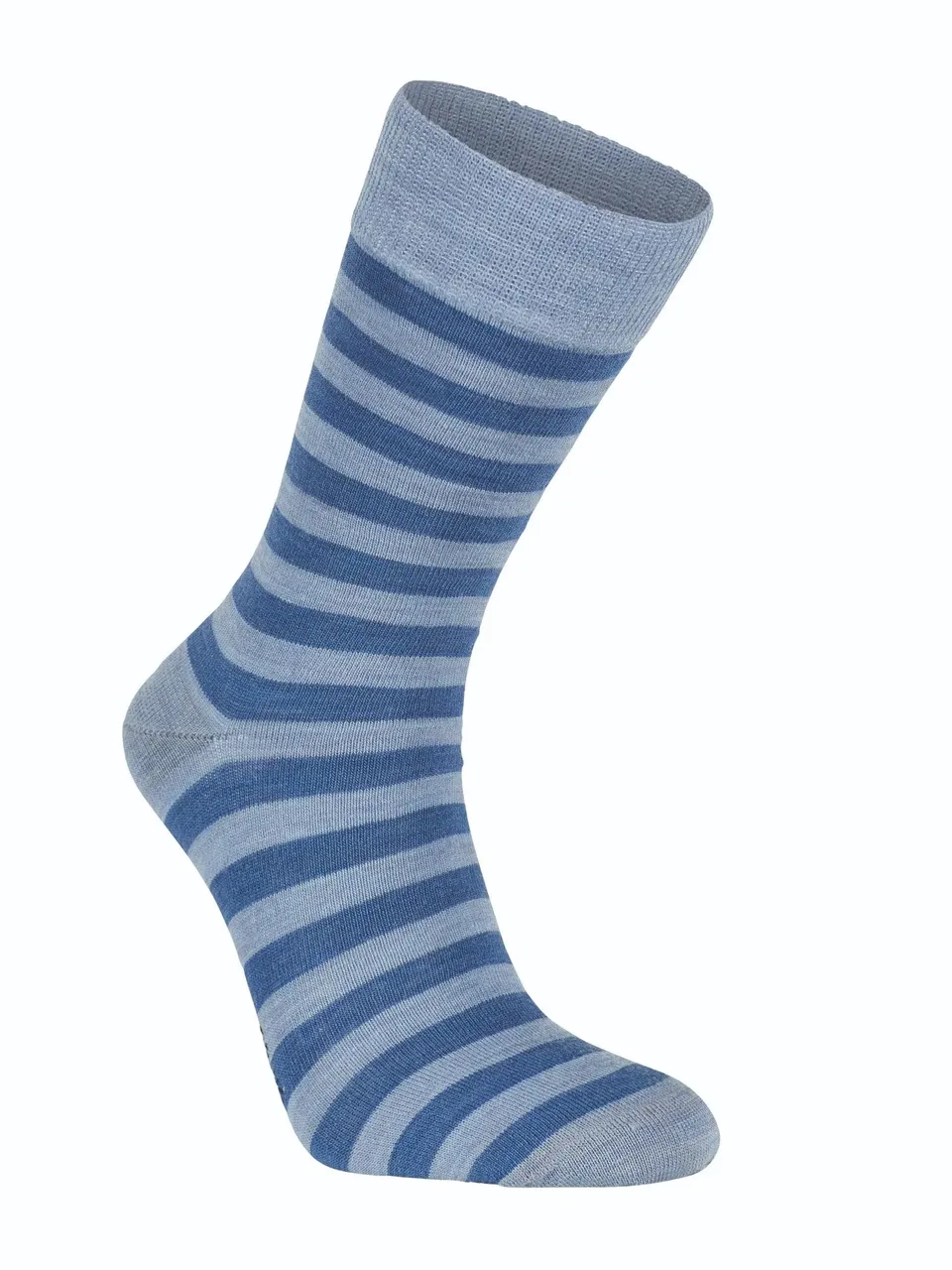 Ivanhoe Wool Sock Stripe Wollsocken Forever Blue 35-38