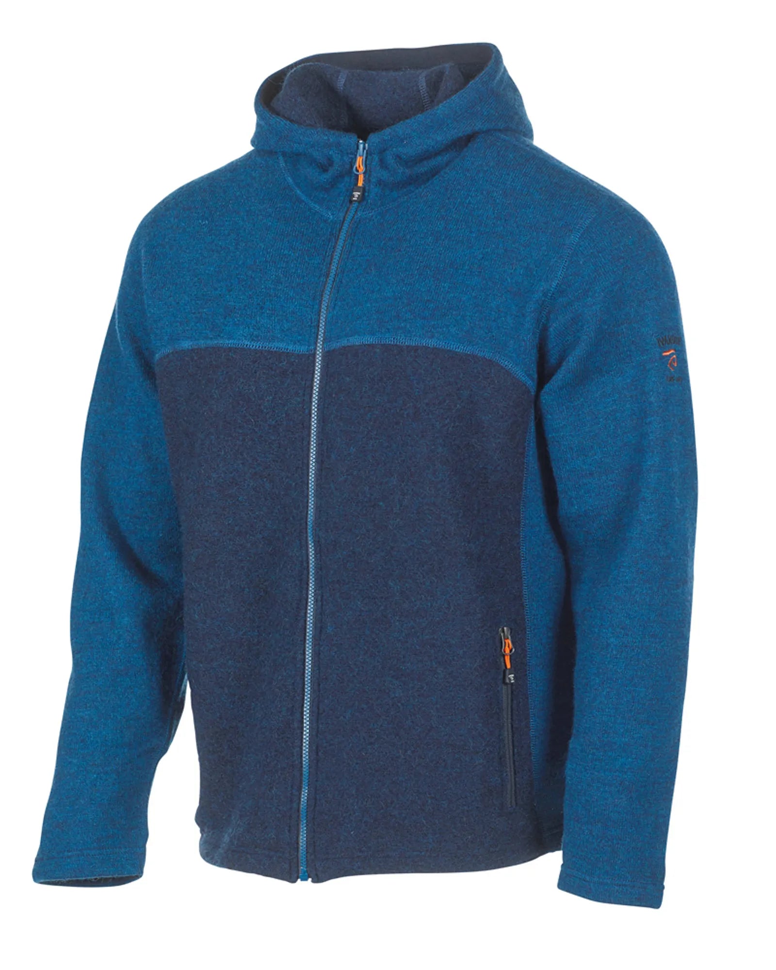 Ivanhoe Ron Hood Hoodie Electric Blue 100% Wolle