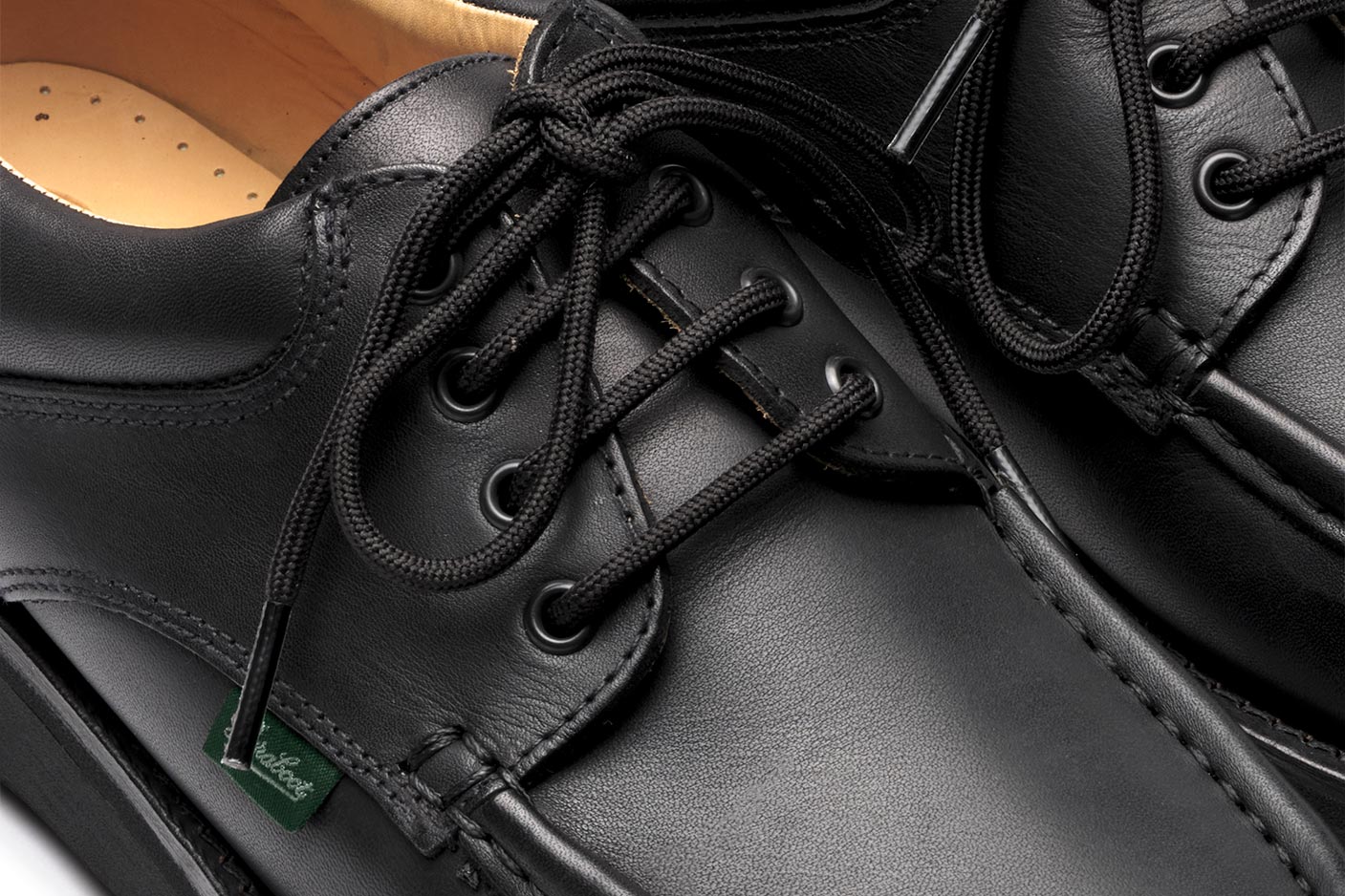 Paraboot Thiers Sport Derby Noire-Noir Sport Leder