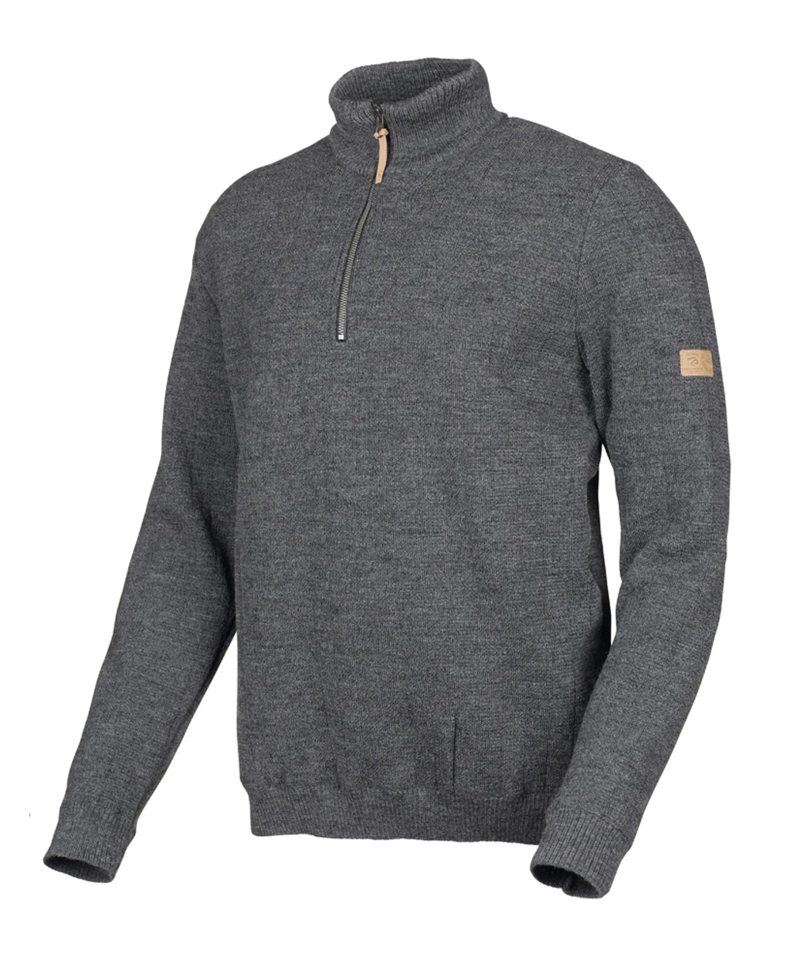 Ivanhoe Hugo Half Zip Windbreaker Herren Grau Wolle