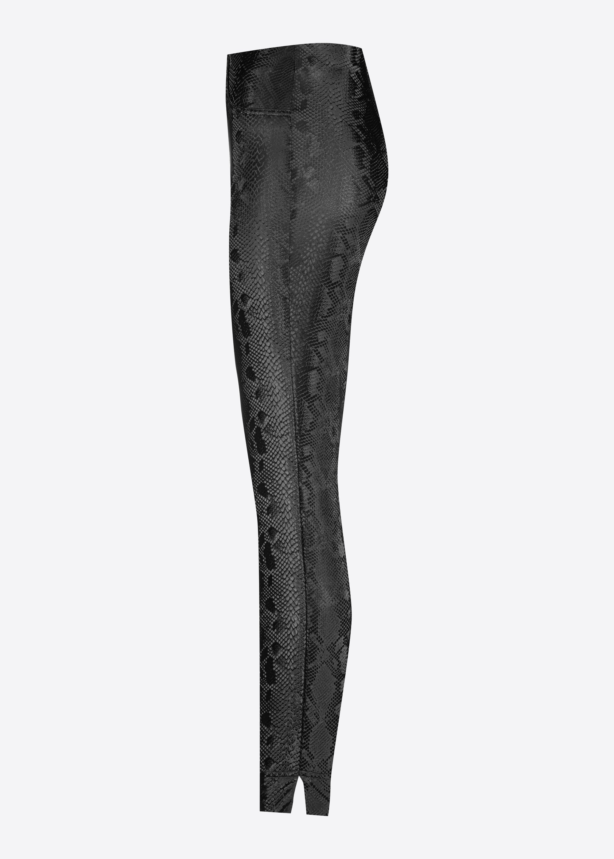 Stehmann Loli 7/8 Slim Fit Hose schwarz Shiny Snake