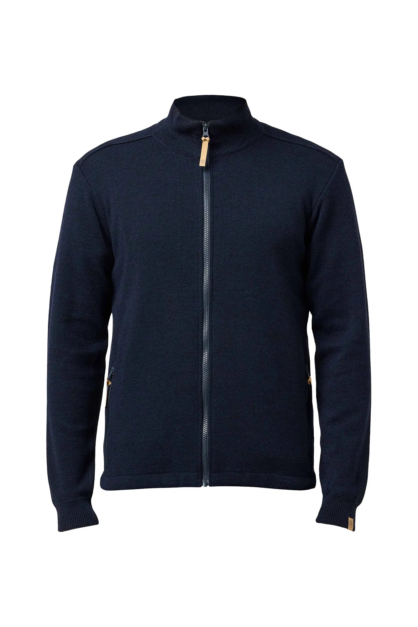 Ivanhoe Helmer Full Zip Pullover Navy 100% Merino