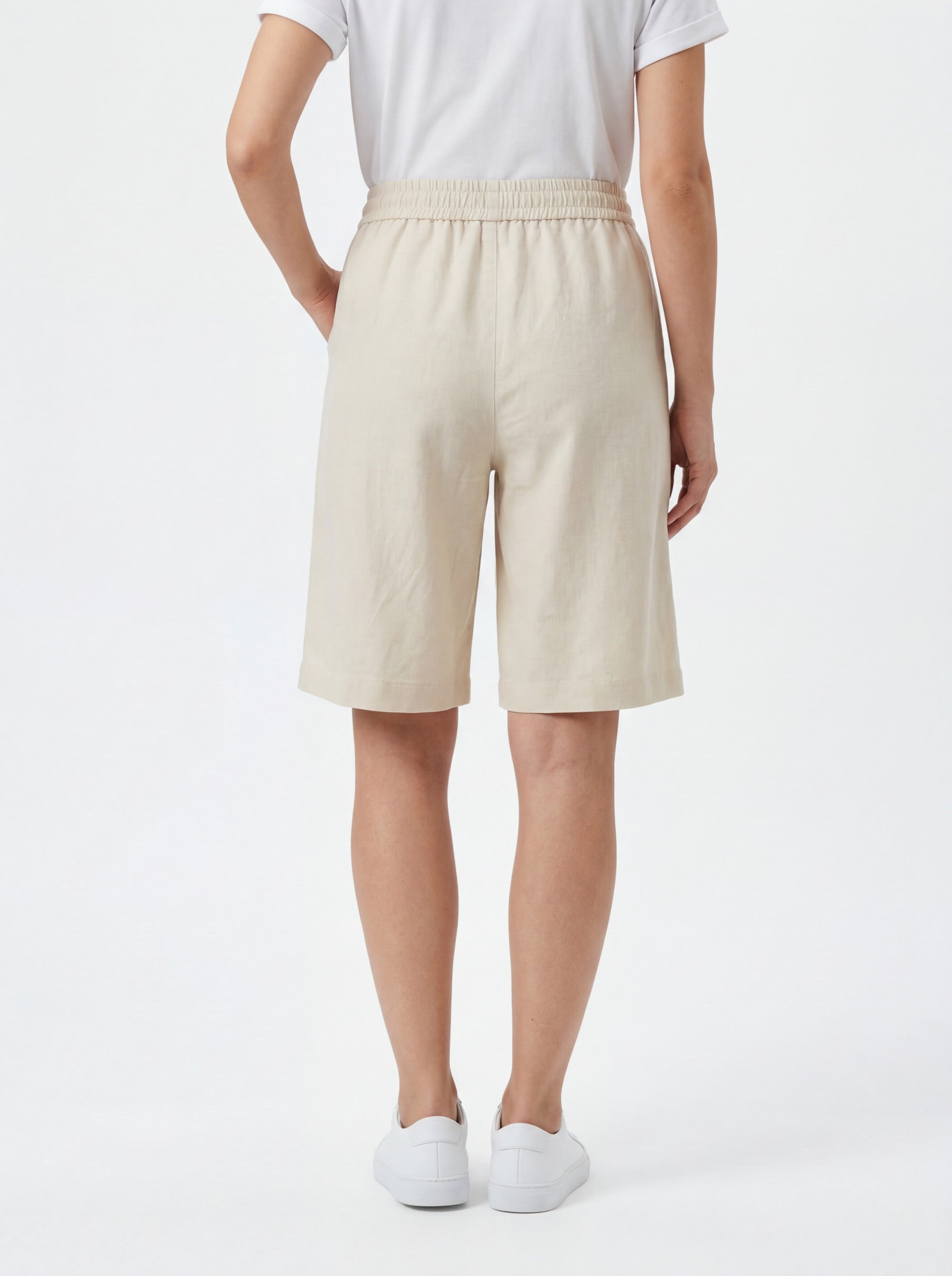 Stehmann Roma Bermuda vanilla Relaxed Fit Leinenmix