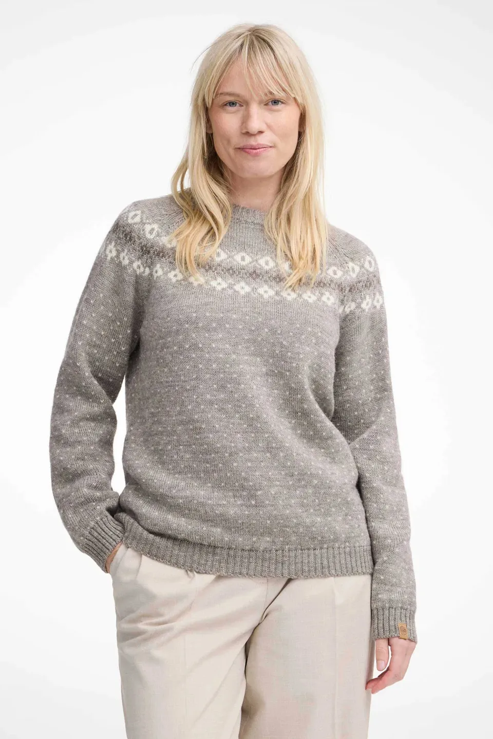 Ivanhoe Sire Crewneck Wollpullover Vanilla Sugar 100% Wolle