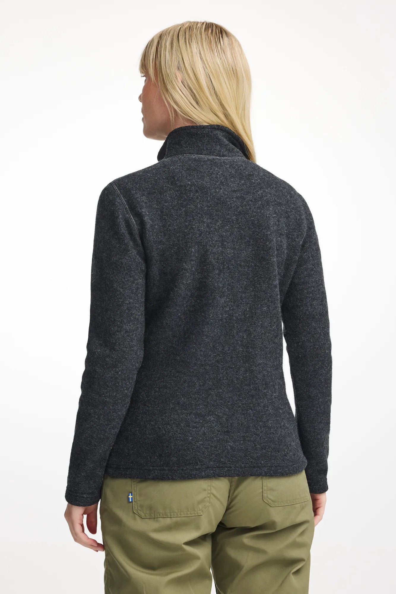 Ivanhoe Beata Full Zip Wolljacke Graphite Marl Gr 38