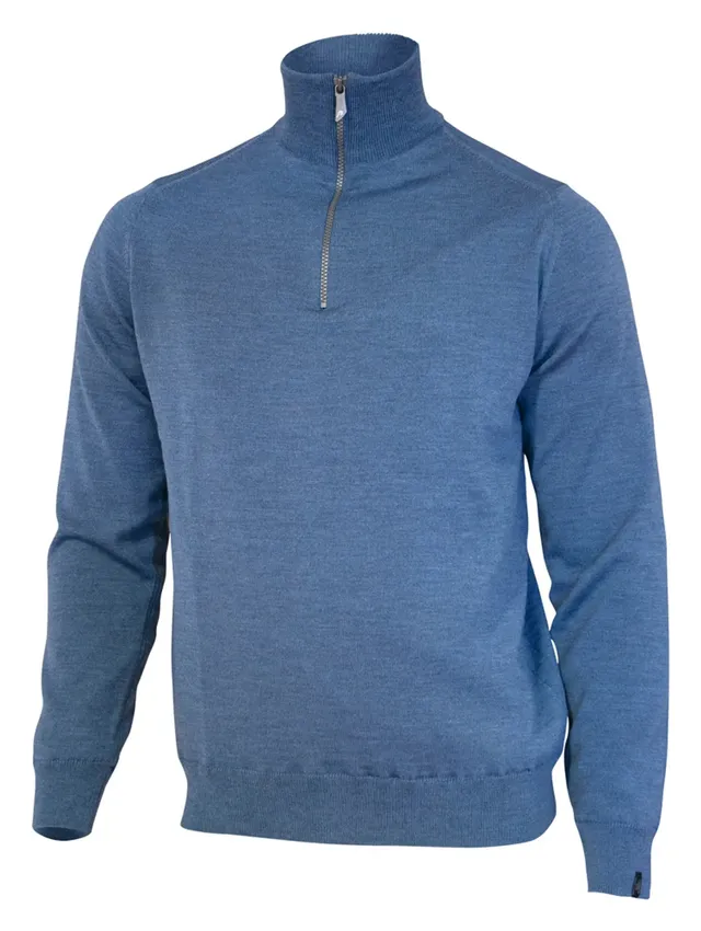Ivanhoe Windbreaker Wilfred Merinopullover Denim 280g