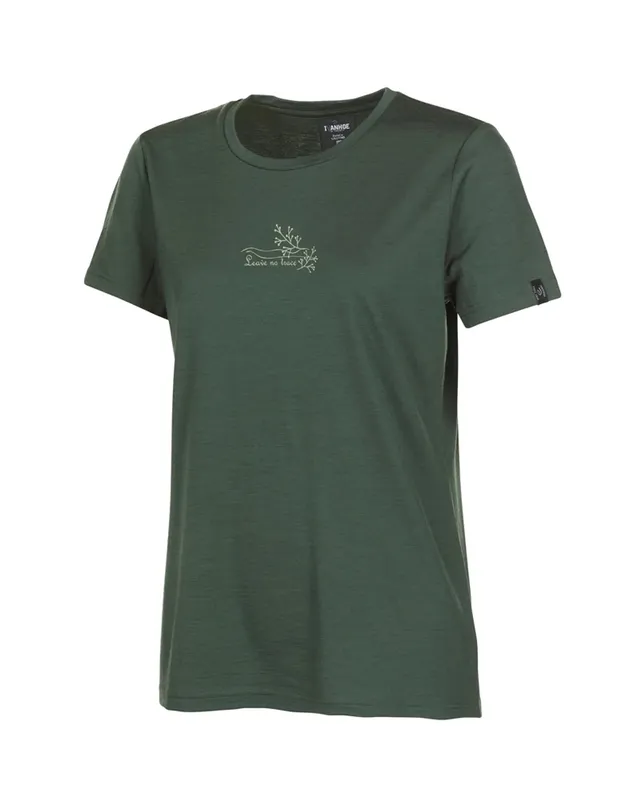 Ivanhoe Cilla Vine Merino T-Shirt Rifle Green 100% Wolle