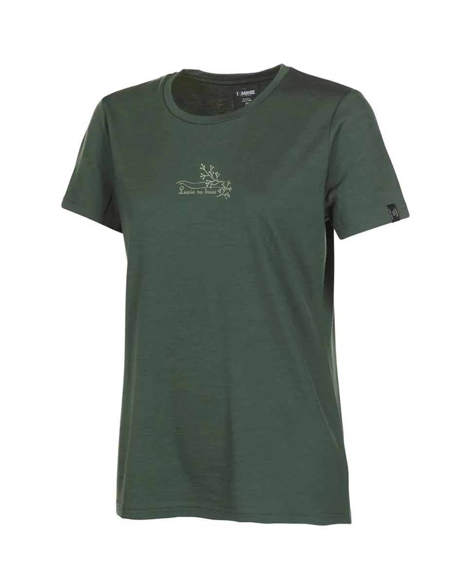 Ivanhoe Cilla Vine Merino T-Shirt Rifle Green 100% Wolle