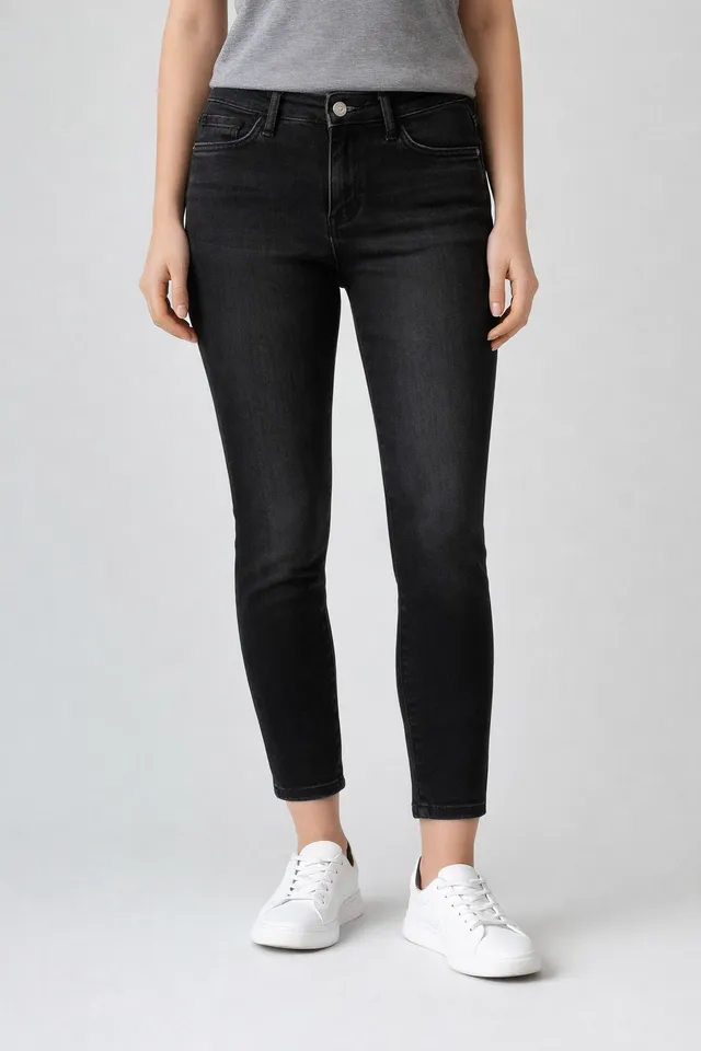 Stehmann Peggy 7/8 Jeans black sun Slim Denim