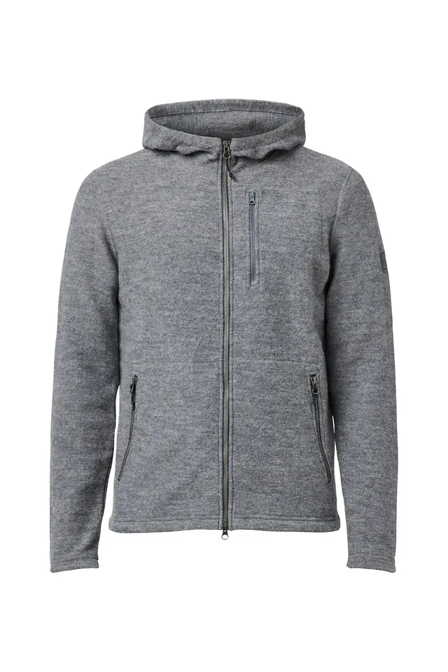 Ivanhoe Titus Hood Hoodie Herren Grey Gr.L 98% Wolle