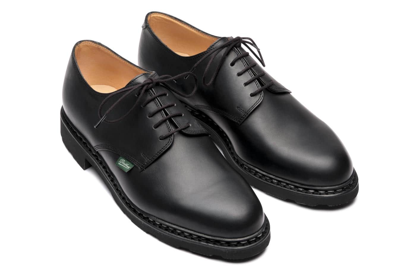Paraboot Arles Derbyschuh Glattleder Schwarz