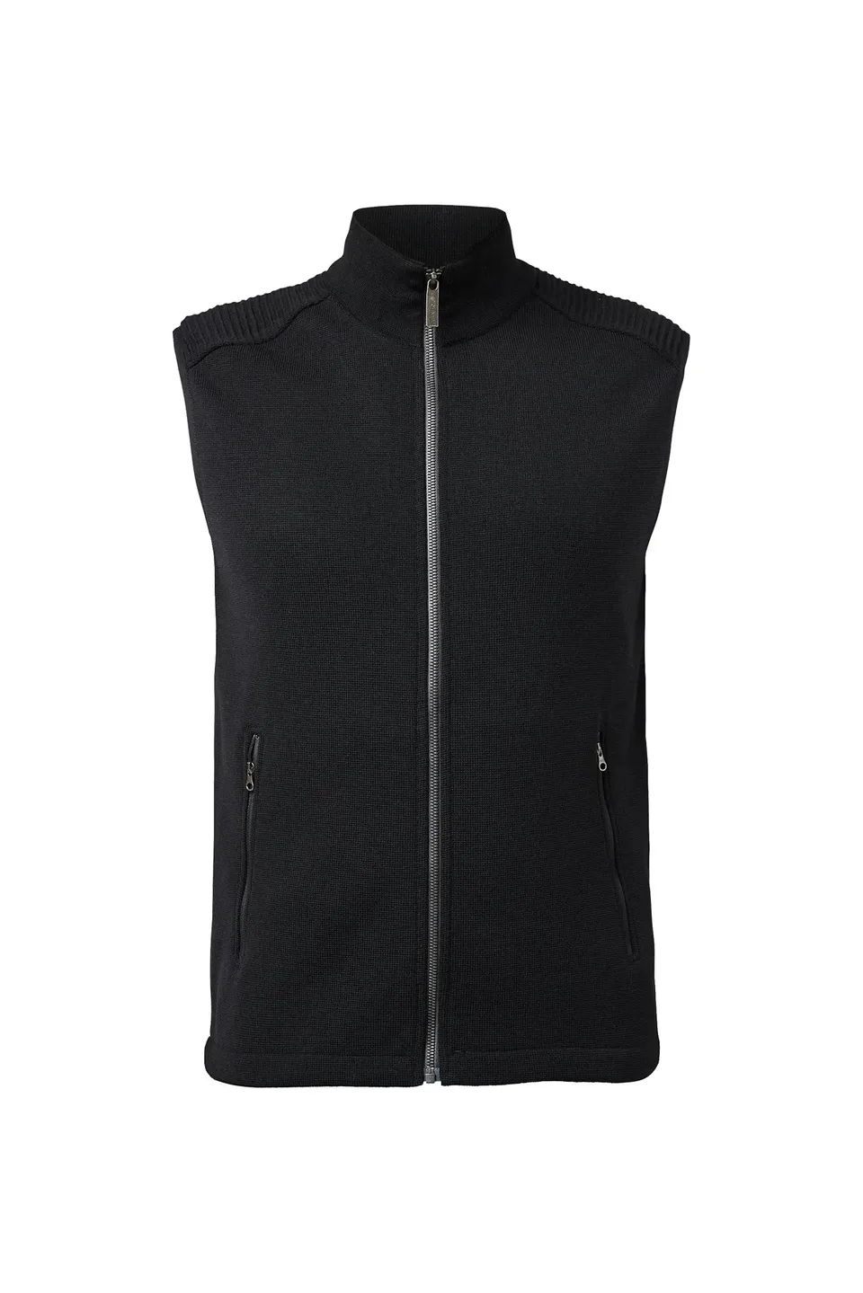 Ivanhoe Ralf Vest Wollweste Herren Black Merino 100%