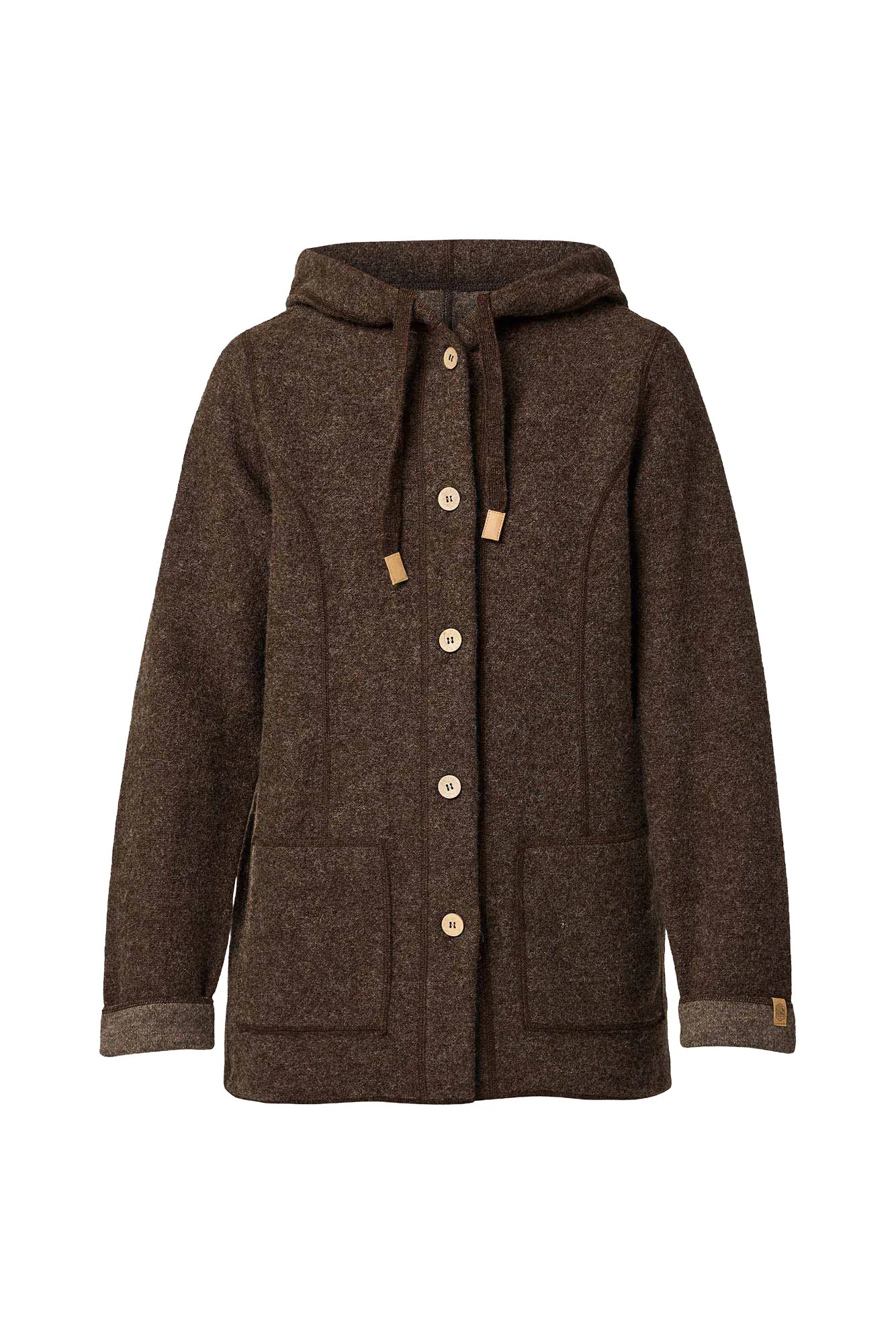 Ivanhoe NLS Dahlia Wolljacke Chocolate ungefärbte Wolle