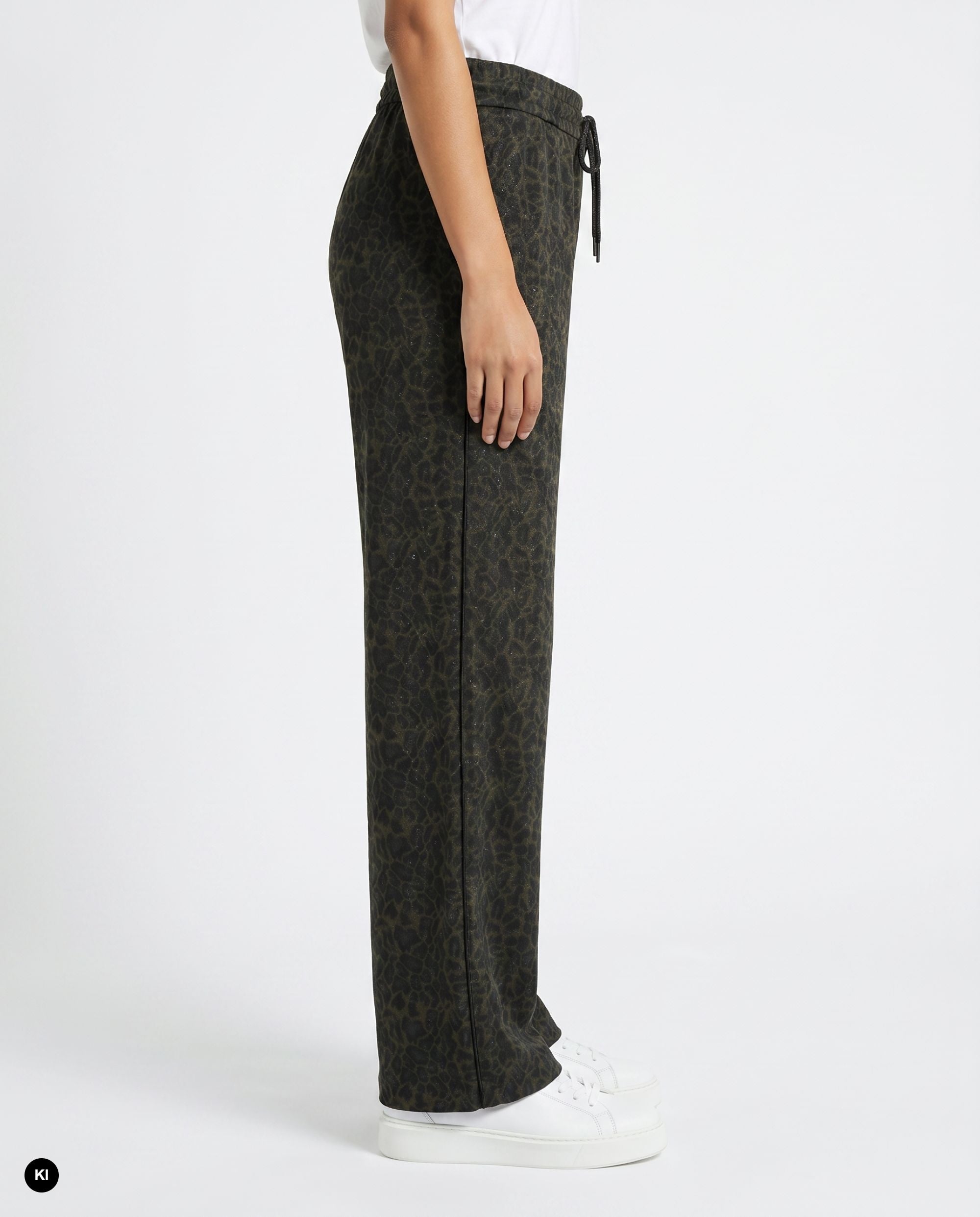 Stehmann Romisa Culotte Jogpants oliv Leo Lurex
