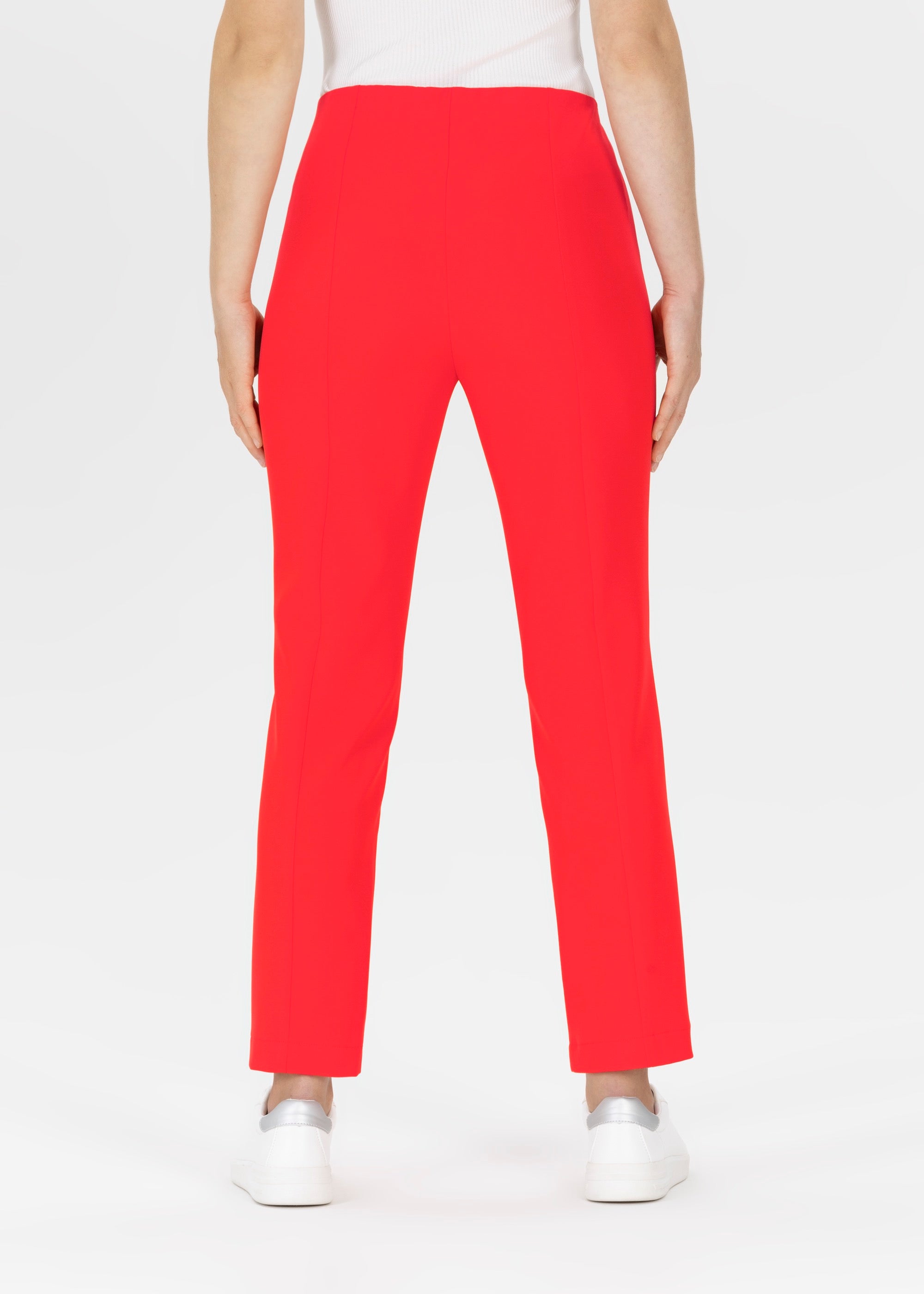 Stehmann Ellsa Slim Fit Hose rot 7/8 Schlitz