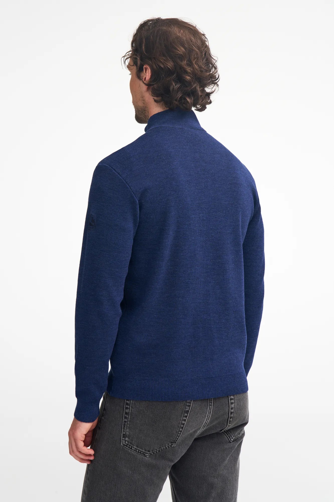 Ivanhoe Ruben Half Zip Wollpullover Herren Grün Merinowolle