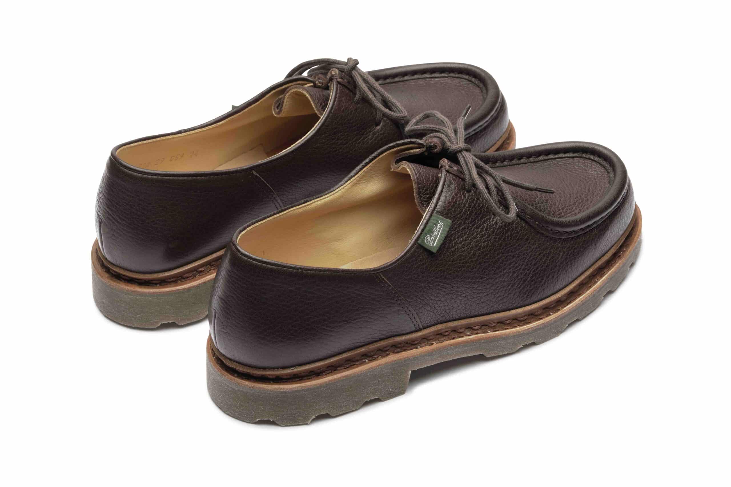 Paraboot Michael Derby Leder Marron Cerf Noix