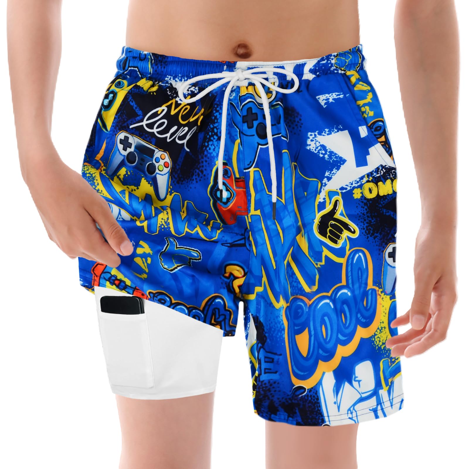 YYDSXK Swimwear Badehose Jungen 150 UV-Schutz 50+ Blau