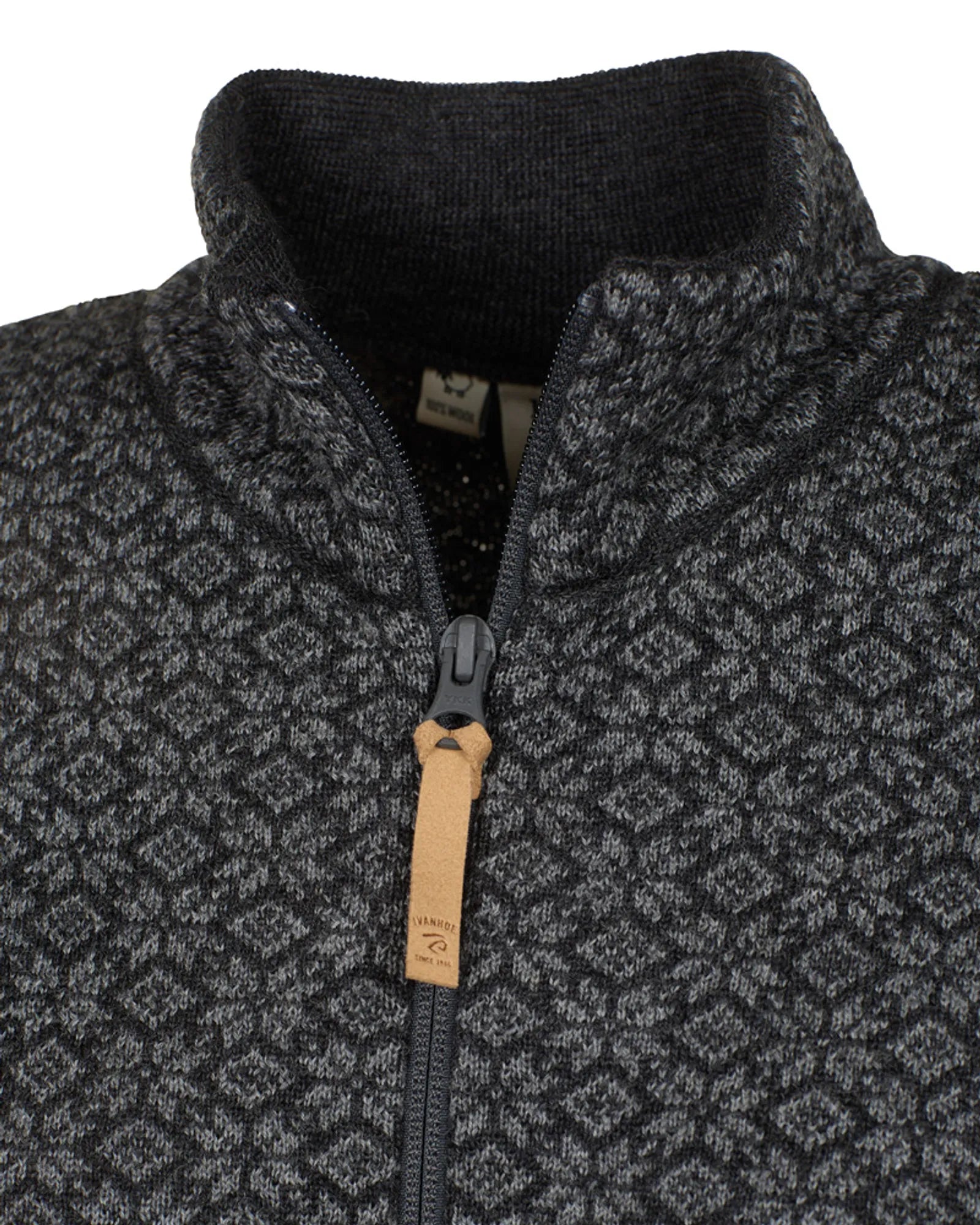Ivanhoe Fiona Full Zip Strickjacke Graphite Marl 40 Wolle