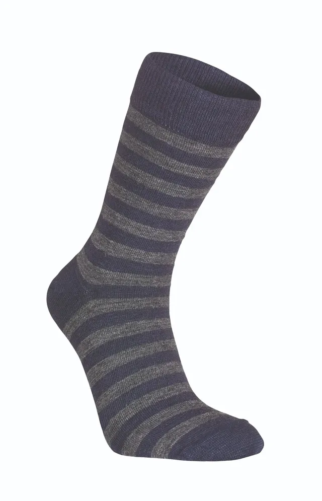 Ivanhoe Wool Sock Stripe Wollsocken Light Navy 39-42