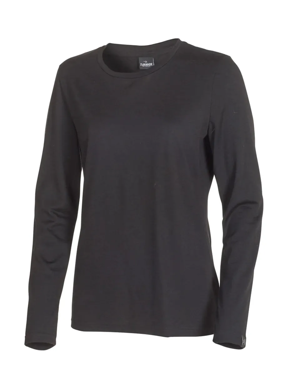 Ivanhoe Underwool Merino Long Sleeve Shirt Schwarz