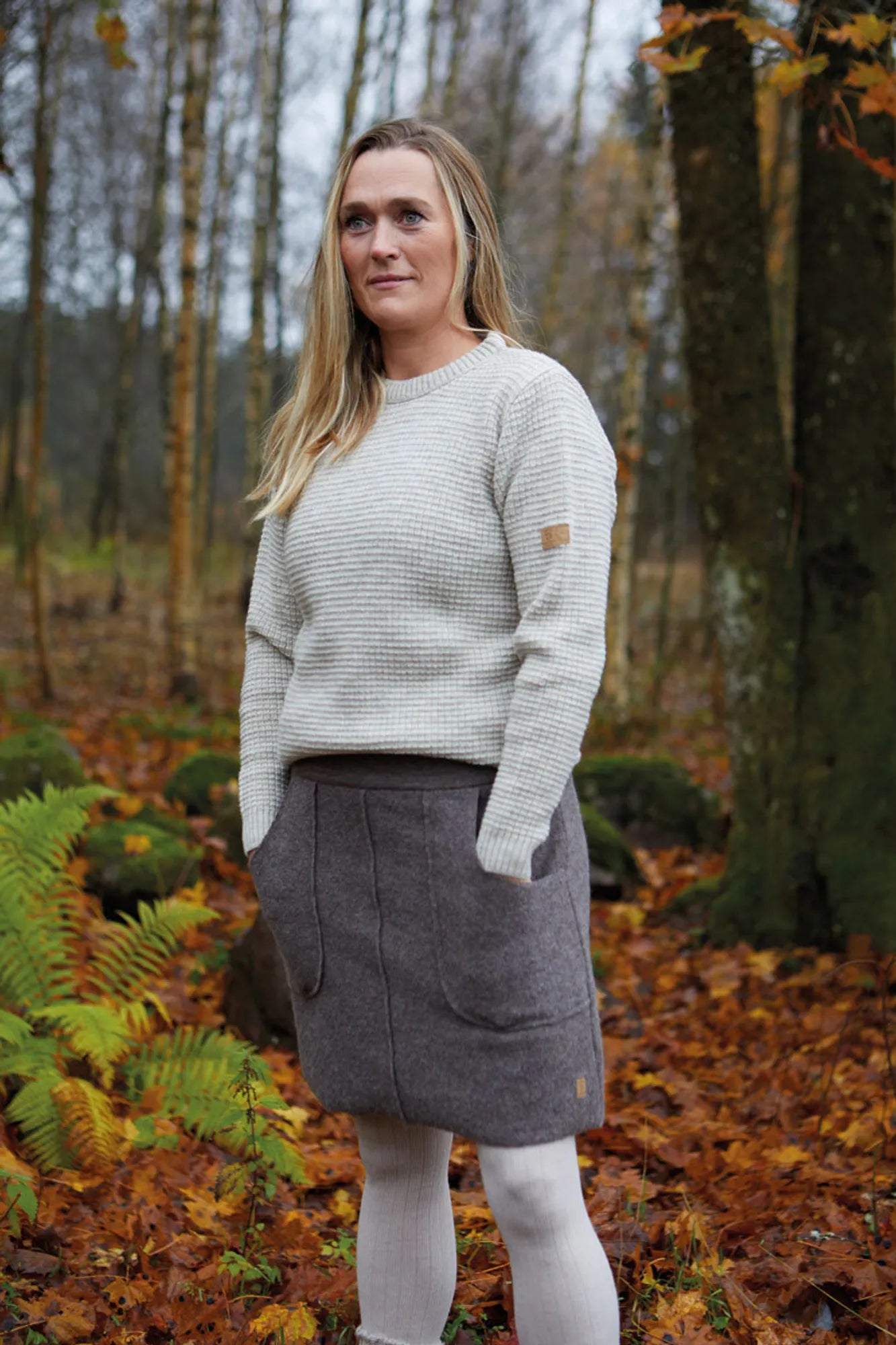 Ivanhoe NLS Petal Female Wollpullover Birch 36 100% Wolle