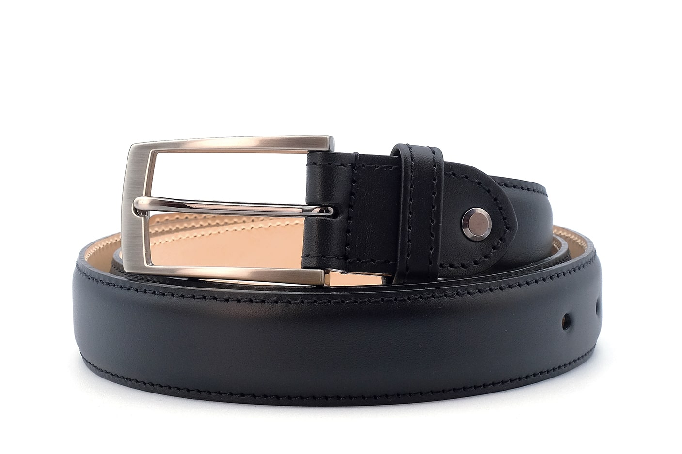 Paraboot Ceinture Uranos Gürtel Lisse Noir Leder