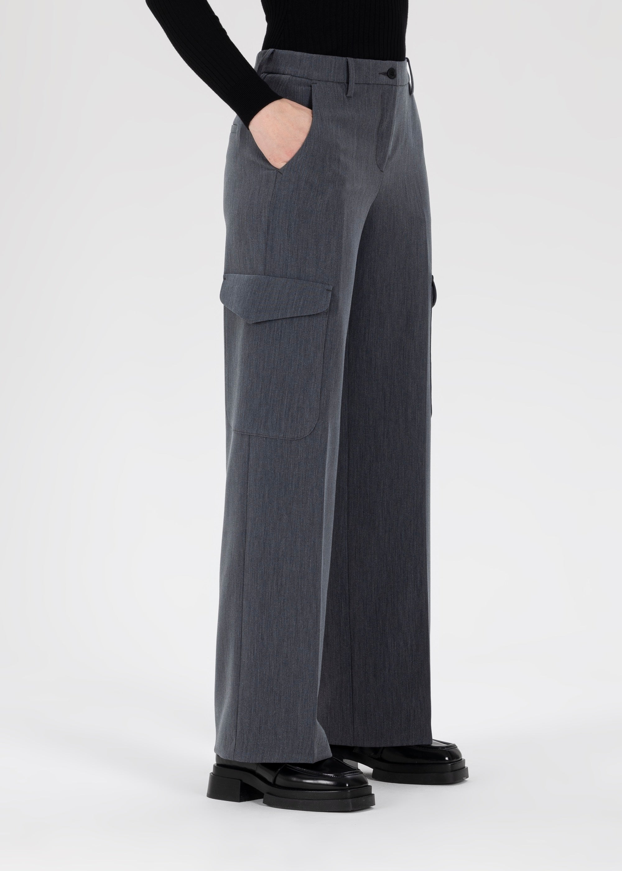 Stehmann Firrara Cargohose grau Bi-Stretch Gr.34-46