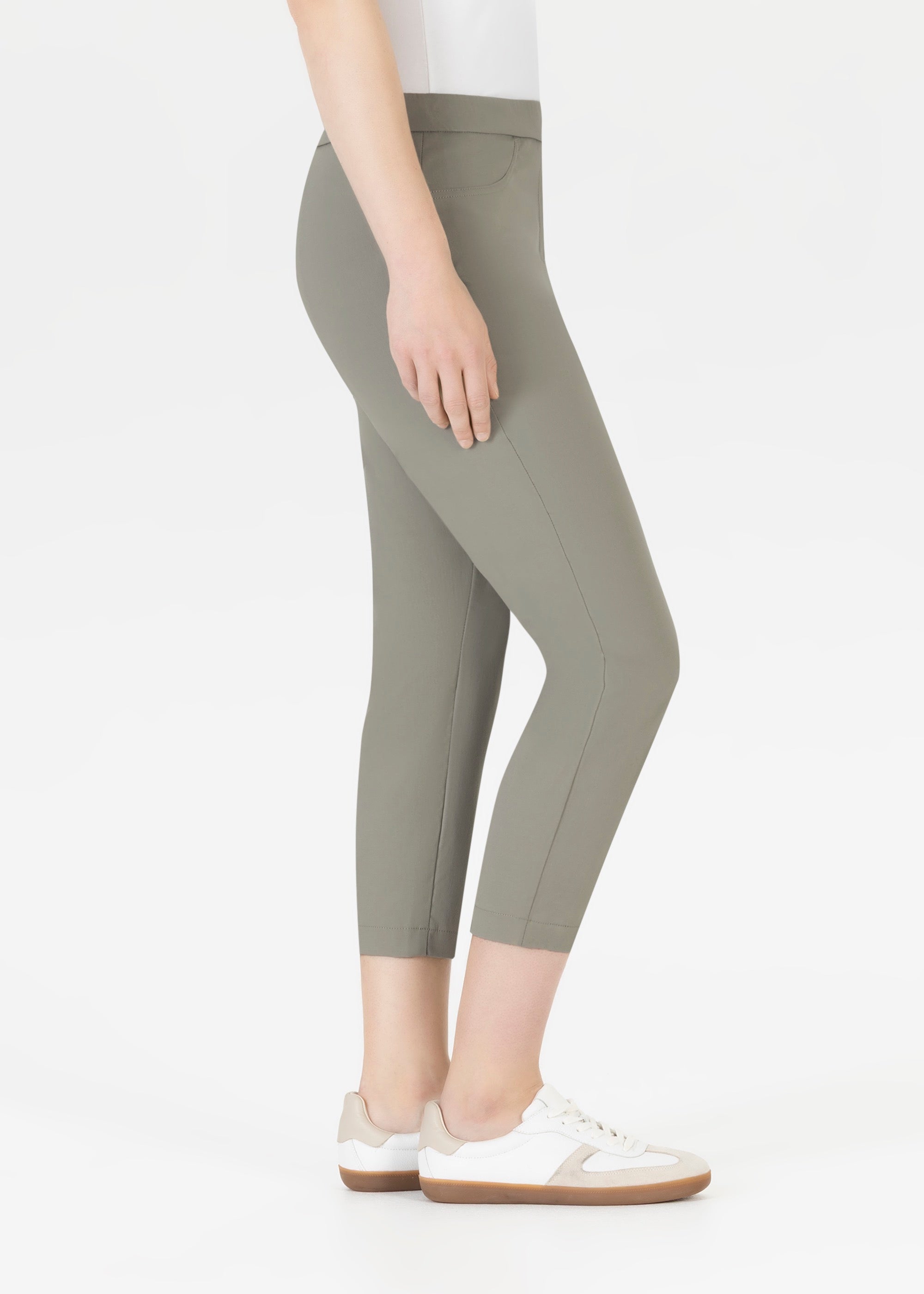 Stehmann Loli 6/8 Hose vetiver Slim Fit Stretch