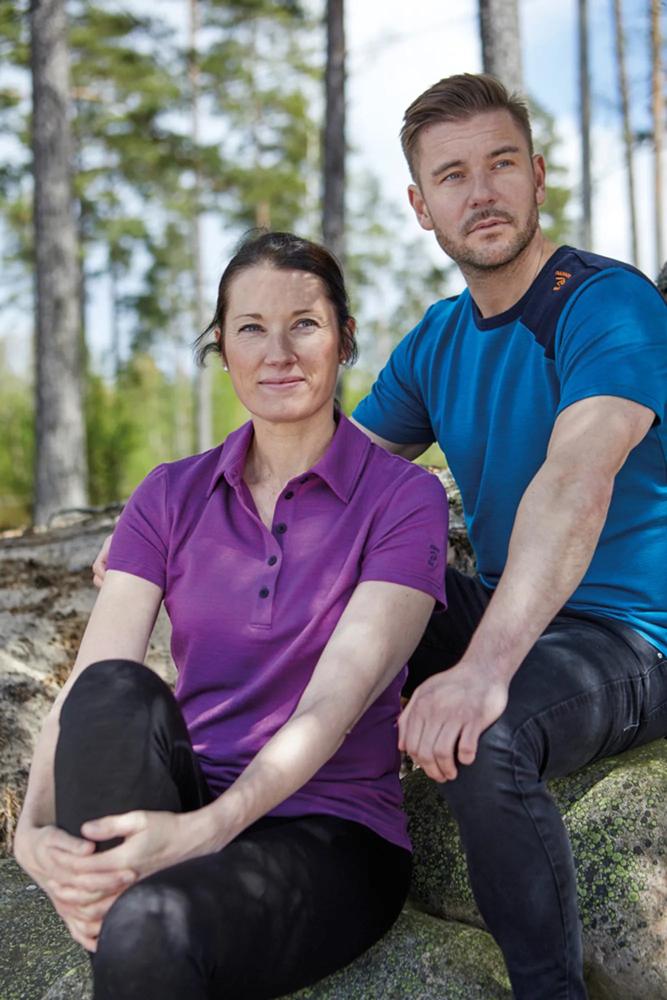Ivanhoe Evin Poloshirt Polohemd Navy Merino-Tencel