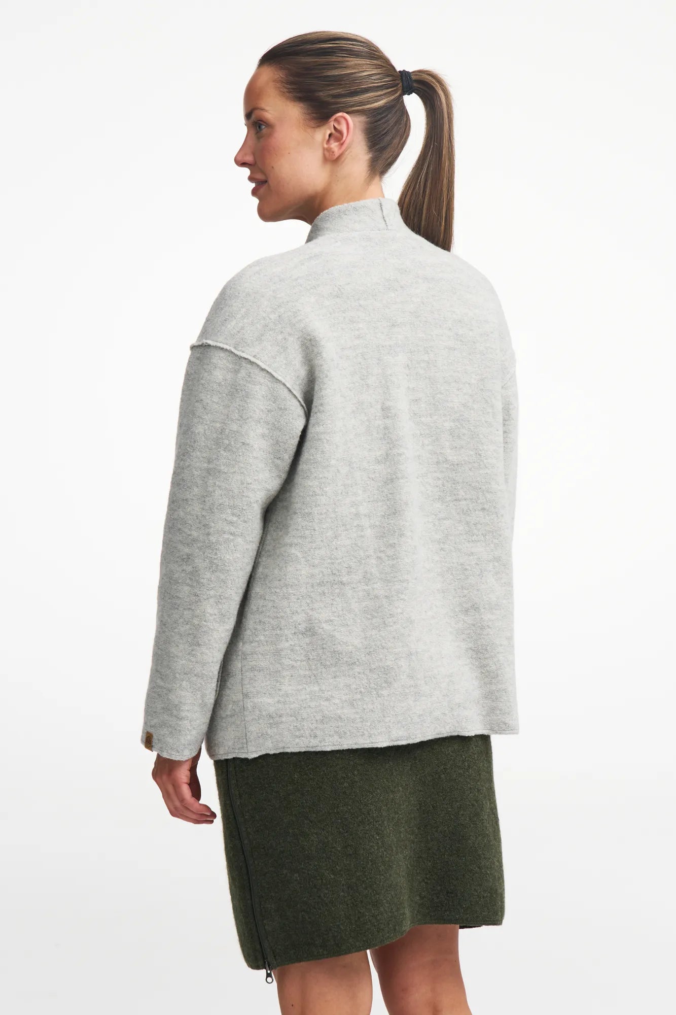 Ivanhoe Vegby GY Wollrock Damen grau 100% Wolle 450g