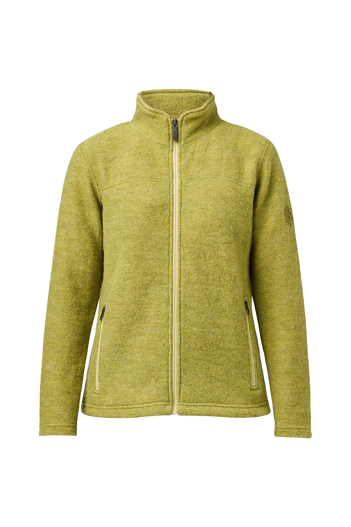 Ivanhoe Ziptröjor Beata Full Zip Wolljacke 38 Golden Lime 100% Wolle