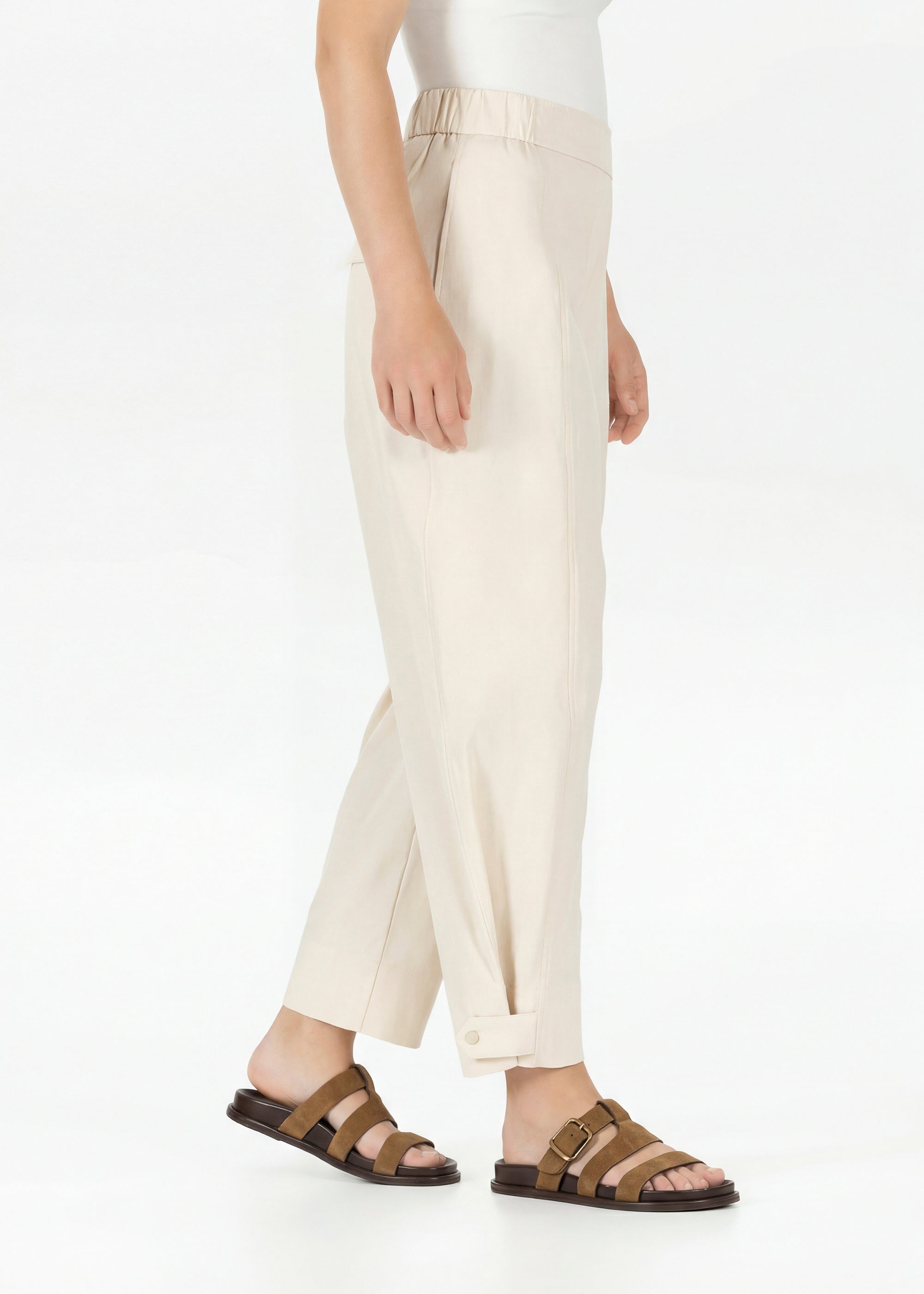 Stehmann Oliveira Straight Fit Hose burrata 7/8 Cotton