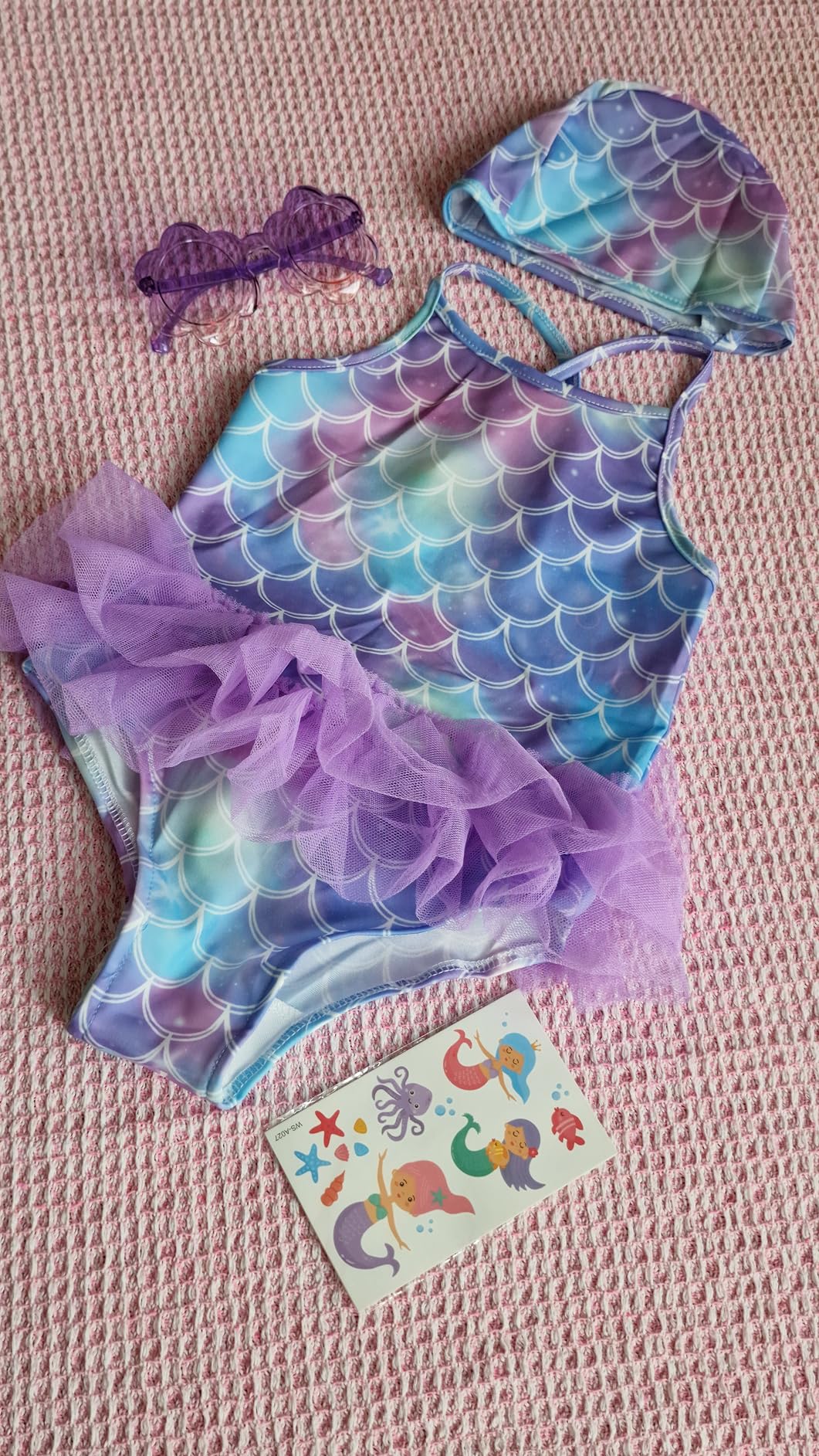 YYDSXK Swimwear Badeanzug Mädchen Meerjungfrau 5-6 Jahre