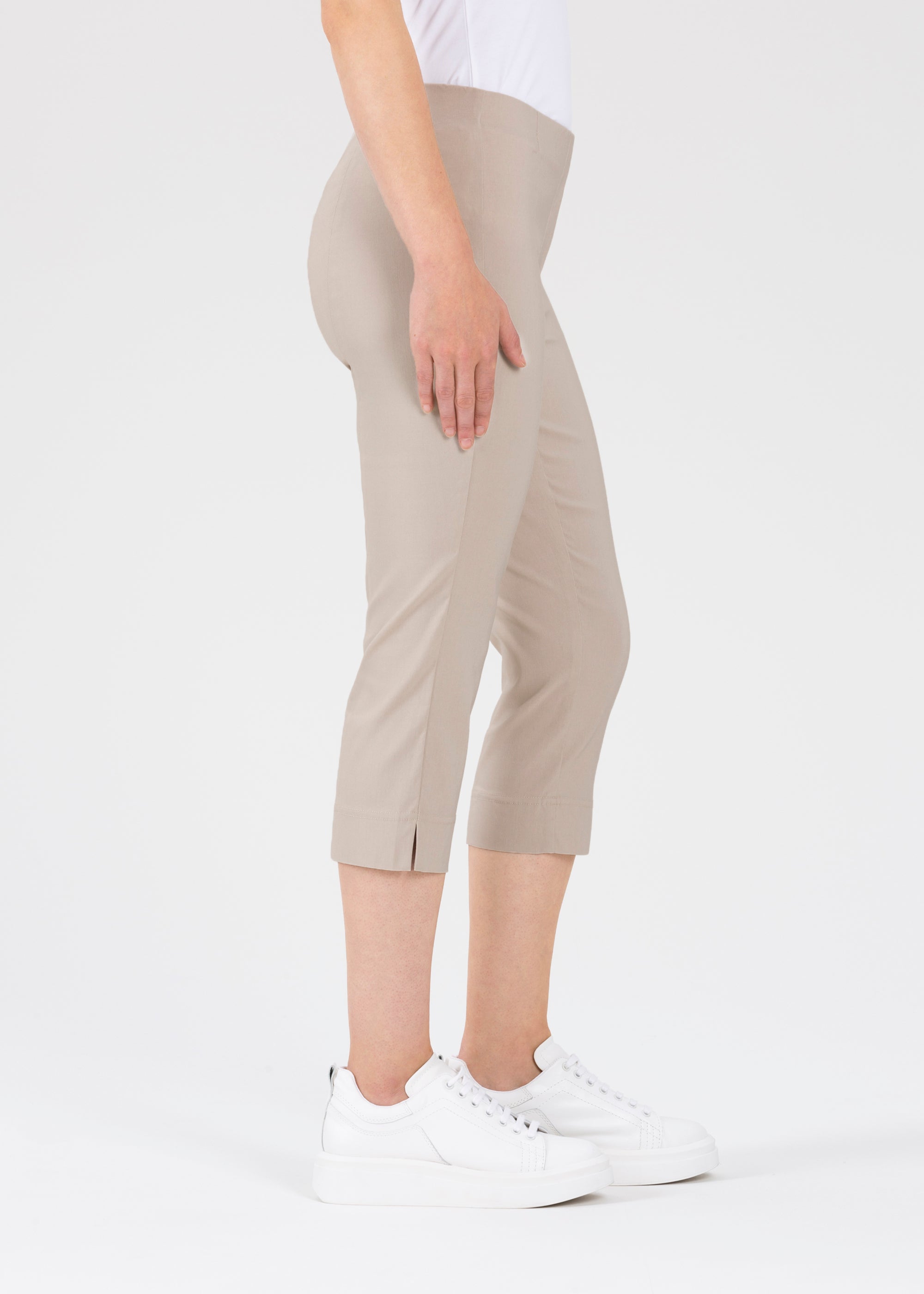 Stehmann Ina Caprihose kalk Bengaline Straight Fit