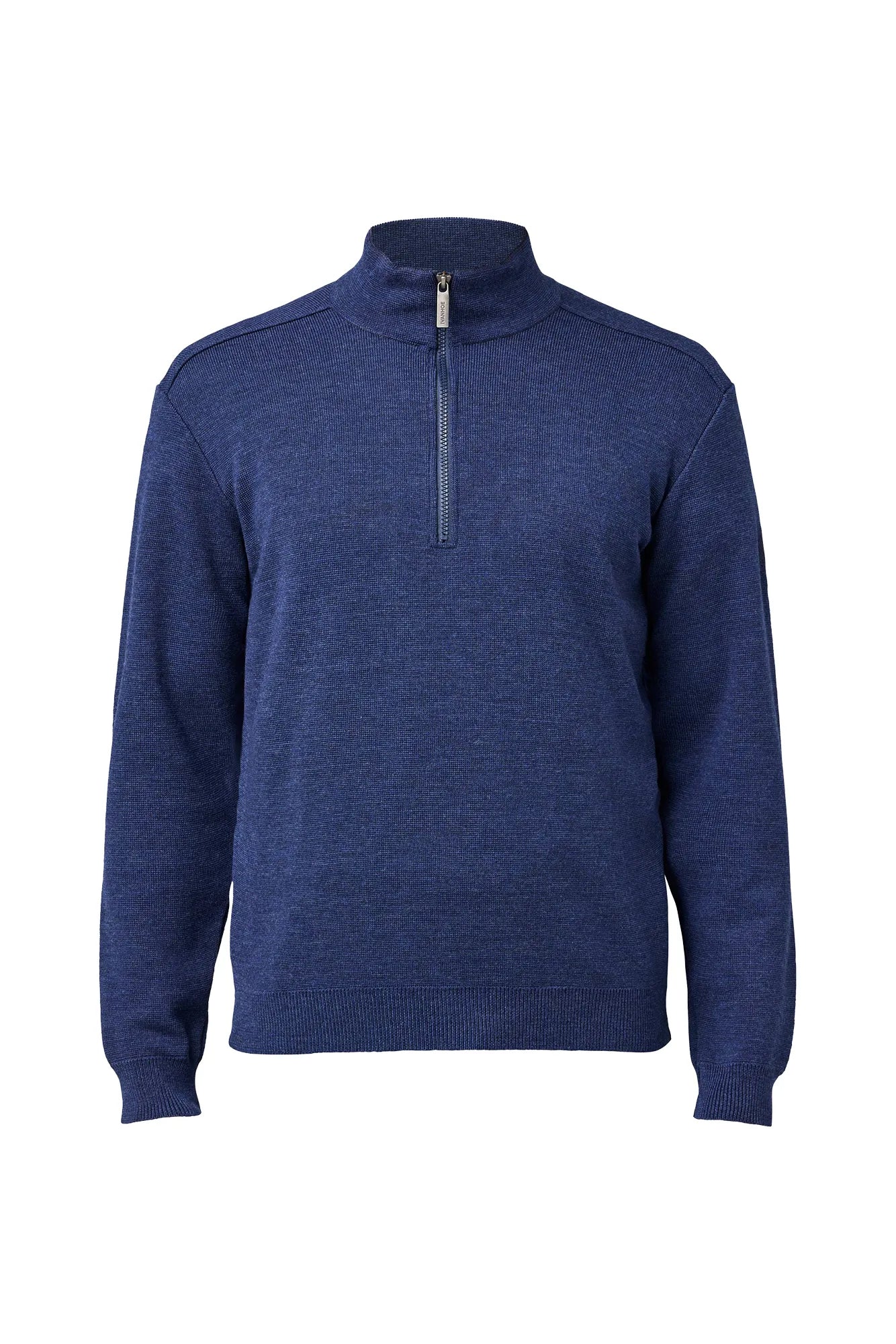 Ivanhoe Ruben Half Zip Merinopullover Steelblue 100% Merino