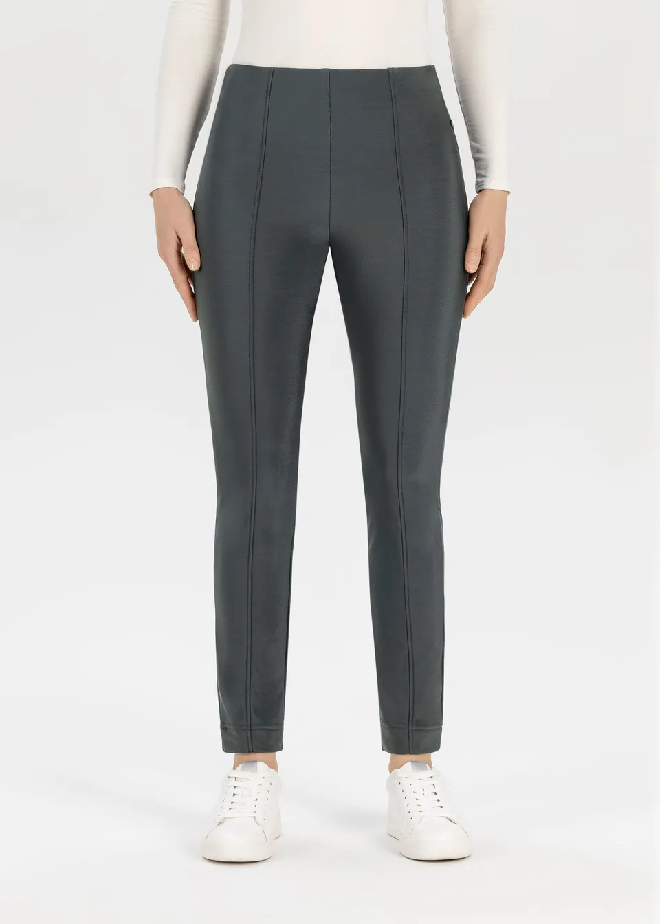 Stehmann Iselle Slim Fit Hose grün 7/8 Thermo