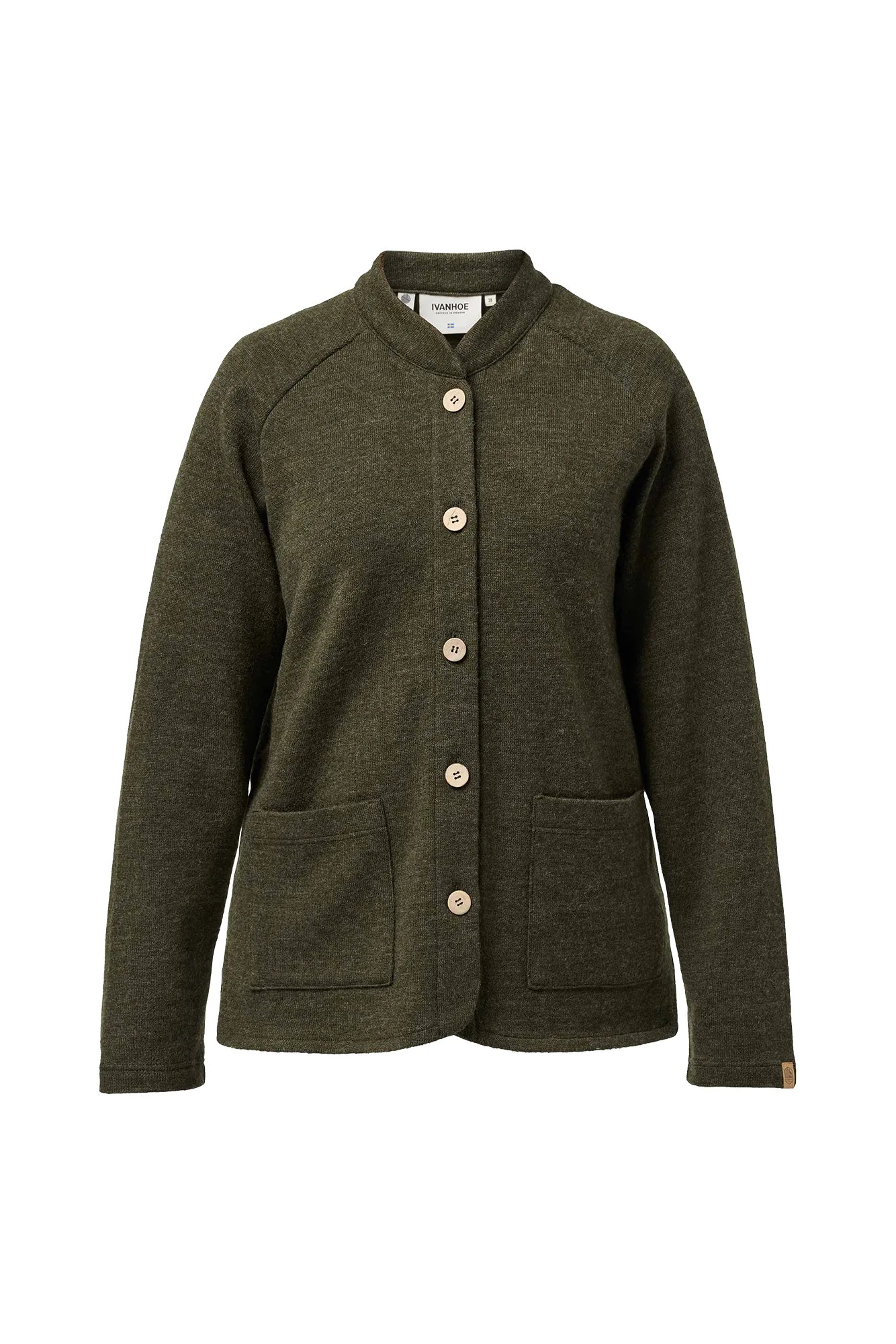 Ivanhoe Sibbarp Strickjacke Loden Green 350g/m² Merino