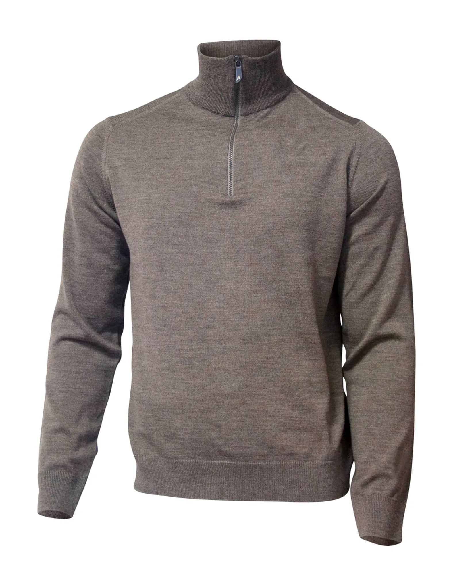 Ivanhoe Wilfred Windbreaker Halbzip Dark Khaki Merino