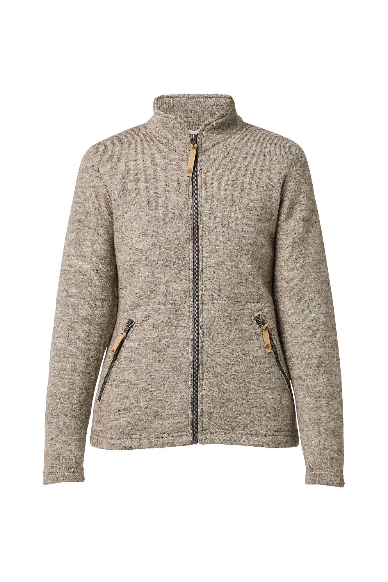 Ivanhoe NLS Twig Full-Zip Wolljacke latte 38