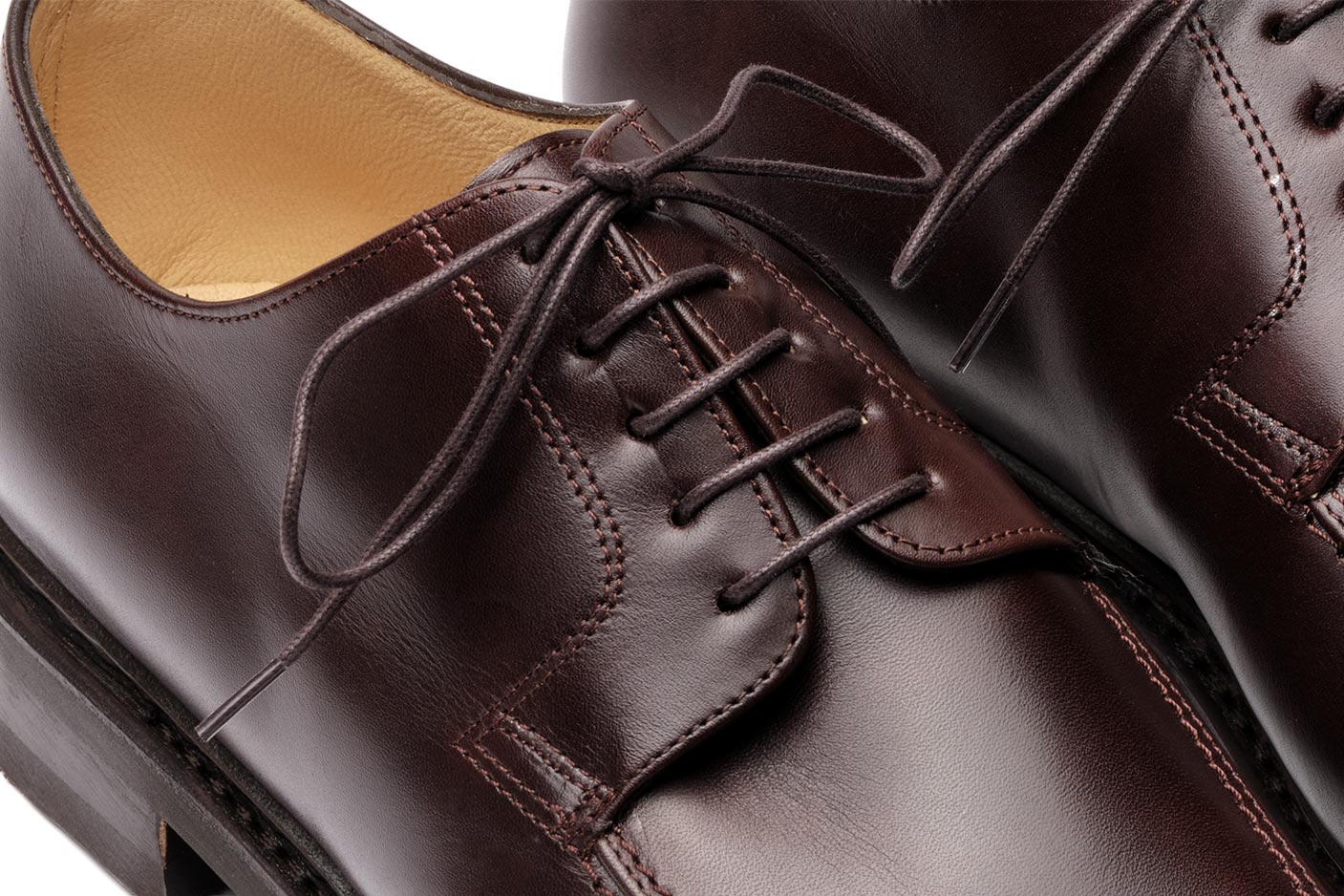Paraboot Rousseau Derbyschuh Glattleder Ebene
