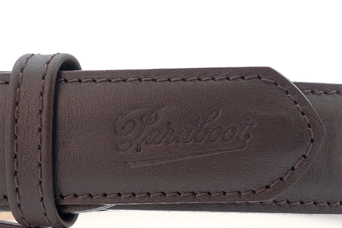 Paraboot Uranos Gürtel dunkelbraunes Glattleder