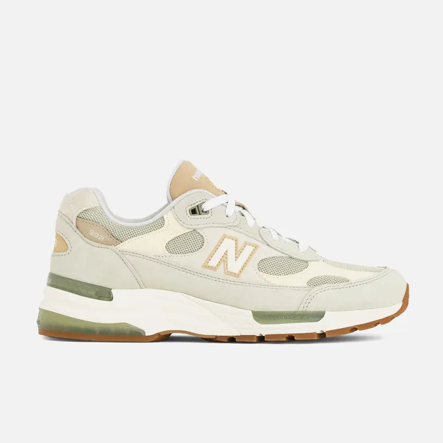 New Balance 992 Made in USA Sneaker Olivine Cashew Mesh