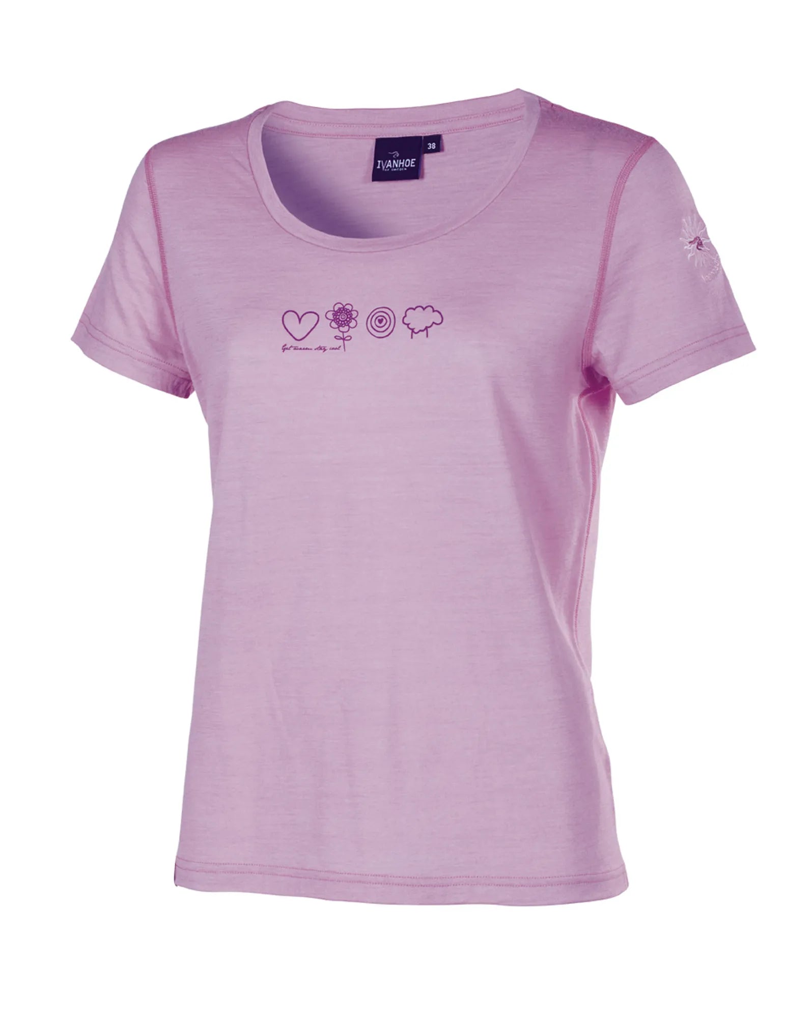 Ivanhoe Underwool Meja Symbols Merino Shirt Sweet Lilac 160g