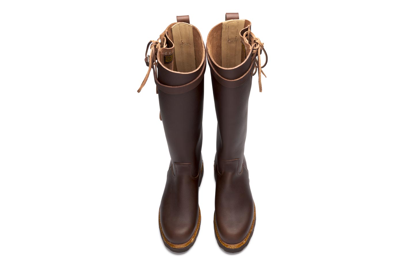 Paraboot Saumur Stiefeletten Marche Marron Genarbt Braun