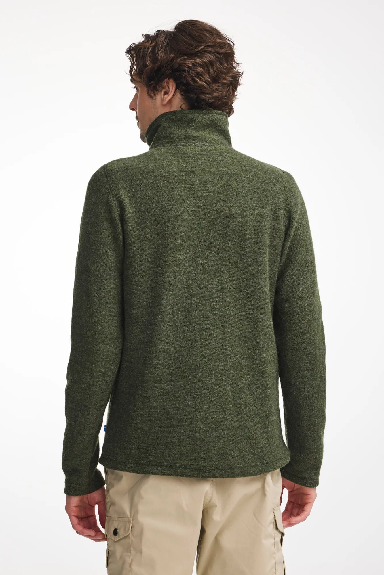 Ivanhoe Bruno Full Zip Wollpullover Loden Green Tencel