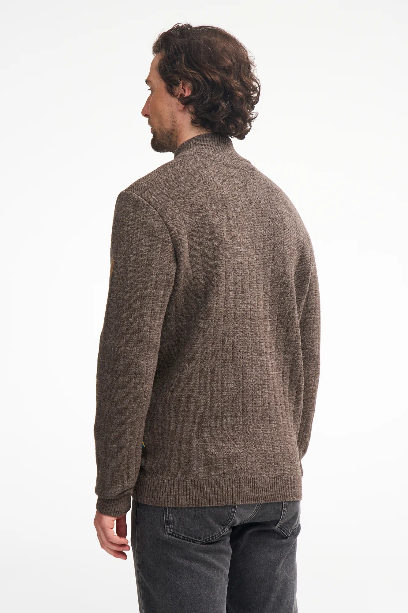 Ivanhoe NLS Mire Zip Pullover Nutmeg Gr M 100% Wolle