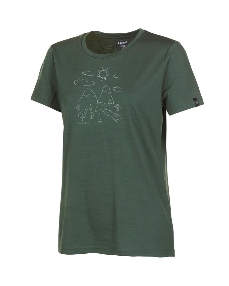 Ivanhoe Cilla Outdoor T-Shirt Rifle Green 38 Merino